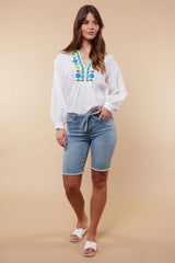 Alya jeans short | Denim Light Blue