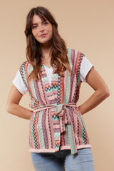 Allison gilet | Black/Peach