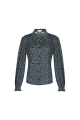 Nadia blouse | Black/Clay