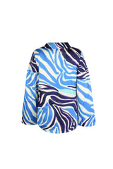 Tracey top | Sand/Sapphire Blue