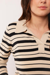 Clarice trui | Sand/Black