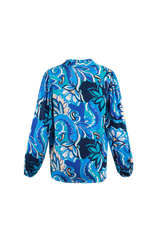 Amira blouse | Light Blue/Steel Blue