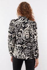 Carla blouse | Black/Sand