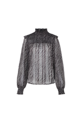 Evy top | Dark Chocolate/Sand