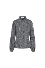 Donya blouse | Black/Offwhite