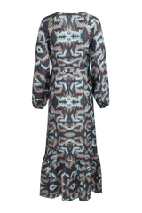 Daphne jurk | Dark Gray/Light Camel