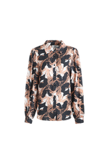 Laurelle blouse | Black/Cognac
