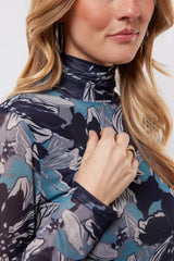 Tiziana top | Midnight Blue/Stone blue