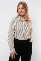 Lot blouse | Offwhite/Black