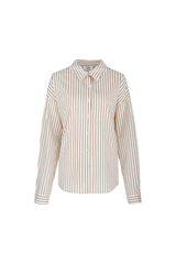 Lot blouse | Offwhite/Light Camel