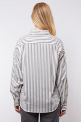 Lonneke blouse | Offwhite/Light Camel