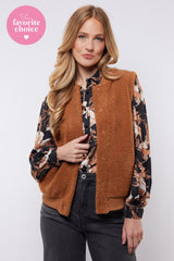Giselle gilet | Cognac