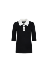 Amelia top | Black/Offwhite