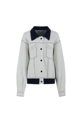 Clemence jacket | Wool White/Midnight Blue