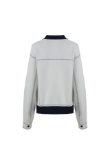 Clemence jacket | Wool White/Midnight Blue