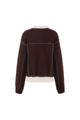 Clemence jacket | Dark Brown/Sand