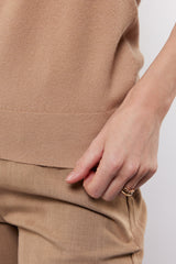Anne top | Light Camel