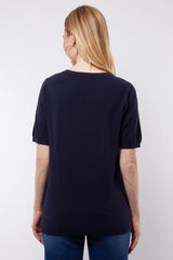 Anne top | Midnight Blue