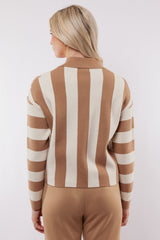 Cecillia vest | Wool White/Light Camel