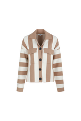 Cecillia vest | Wool White/Light Camel