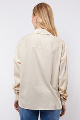 Lyllith blouse | Offwhite/Light Camel