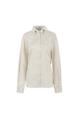 Lyllith blouse | Offwhite/Light Camel