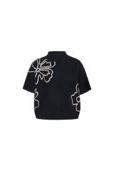 Violette trui | Black/Moon Rock