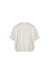 Violette trui | Wool White/Light Camel