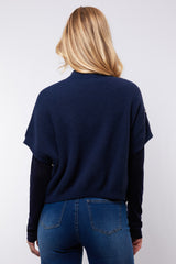 Violette trui | Midnight Blue/Sand