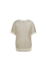 Annabelle top | Wool White/Light Gold