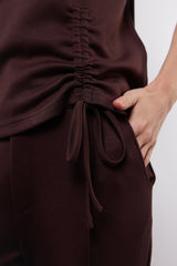 Tess top | Dark Brown