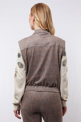 Guusje gilet | Light Camel/Color mix
