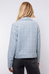 Isabelle jacket | Stone blue/Dark Brown