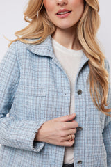 Isabelle jacket | Stone blue/Dark Brown