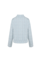 Isabelle jacket | Stone blue/Dark Brown