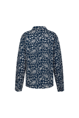 Louisa blouse | Midnight Blue/Offwhite