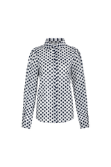 Louisa blouse | Offwhite/Midnight Blue