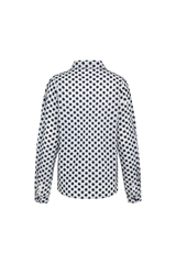 Louisa blouse | Offwhite/Midnight Blue