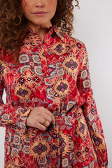 Valor jurk | Spicy Coral/Color Mix