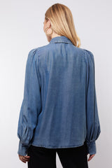 Lissa blouse | Denim Mid Blue