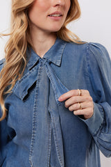 Lissa blouse | Denim Mid Blue