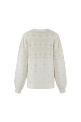 Kylie trui | Wool White/Sand