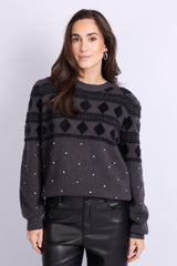 Kylie trui | Dark Gray/Black