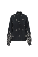 Lynnette blouse | Black/Sand