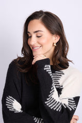 Karly trui | Black/Wool White