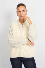 Vicky gilet | Wool White
