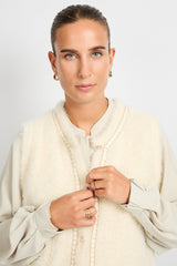 Vicky gilet | Wool White