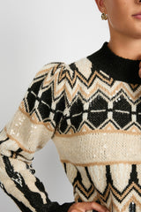 Kensel trui | Black/Sand