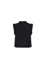 Giselle gilet | Black/Sand