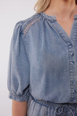 Monterosso top | Denim Mid Blue